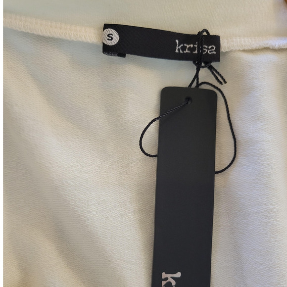 NWT Revolve Krisa Open Neck Pullover Long Sleeve Top Cream XS - Picture 5 of 5